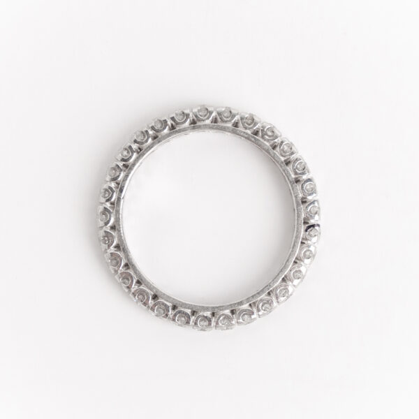 Anillo Sin Fin Platino 950 y Brillantes 1.16 ct