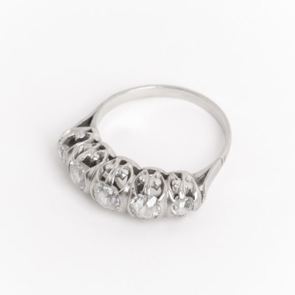 Anillo Cintillo Platino 950 Y Brillantes 1.15 Ct - Image 3