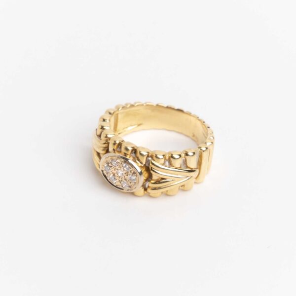 Anillo de Oro 18 Kt y Brillantes - Image 3