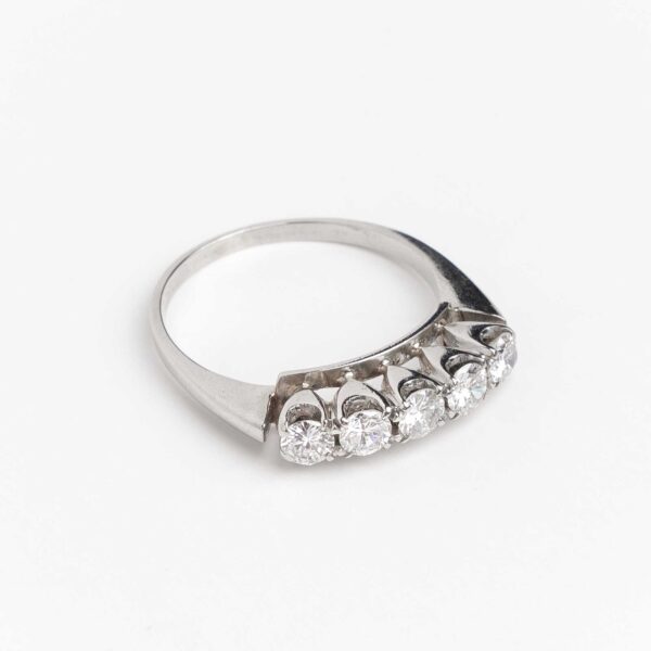 Anillo Cintillo Oro 18 Kt y Brillantes - Image 3