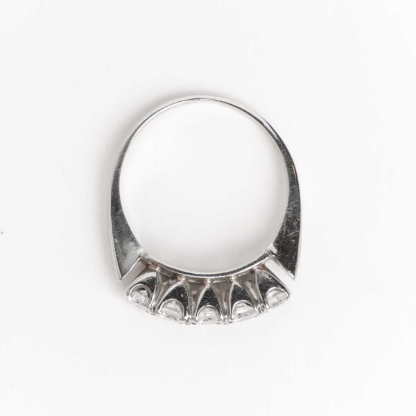 Anillo Cintillo Oro 18 Kt y Brillantes - Image 2