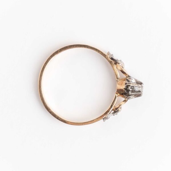 Anillo Solitario Compromiso Oro 18kt. Platino y Brillantes - Image 2