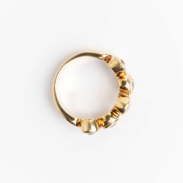 Anillo Oro 18 Kt Y Brillantes - Image 2