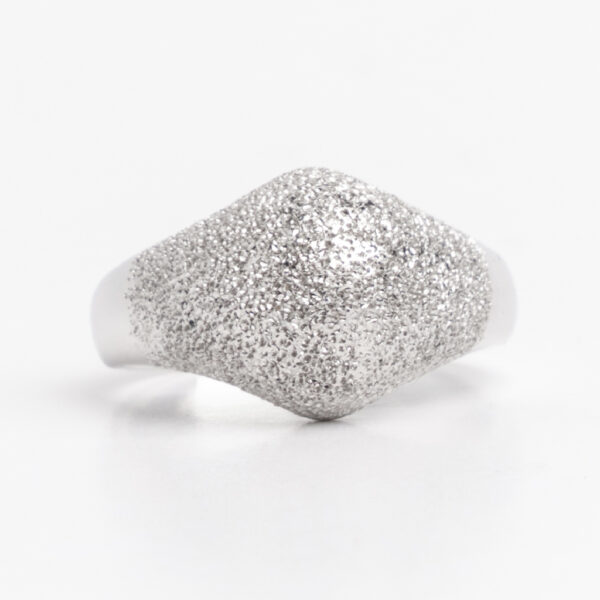 Anillo de mujer Pave oro blanco 18kt
