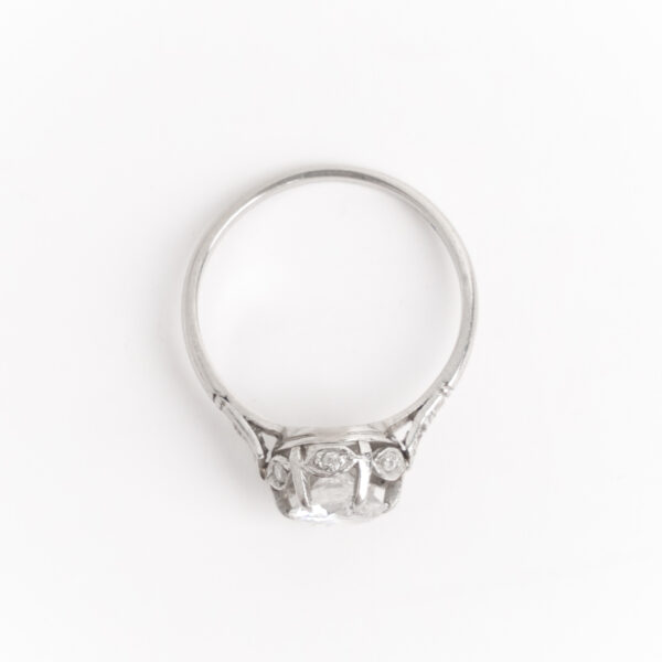Anillo Solitario Compromiso Plat 950 Brillante 0.90ct Certif - Image 3