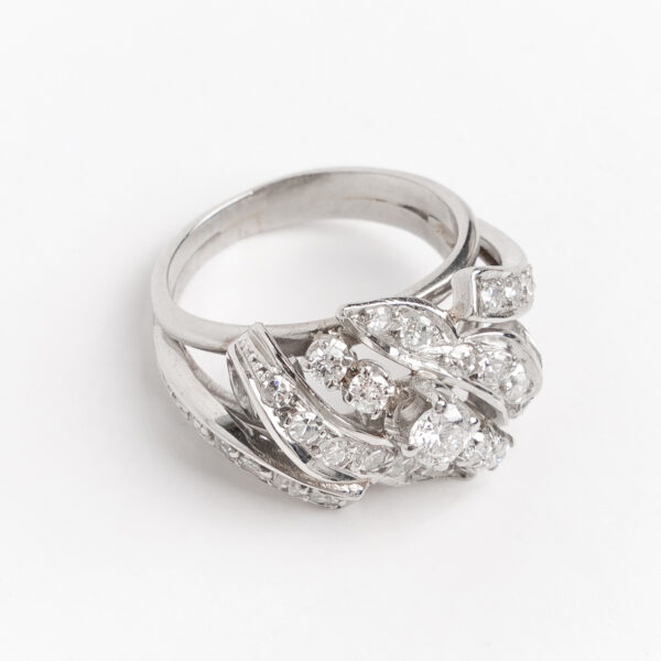 Anillo De Platino 950 Brillantes Certificado - Image 2
