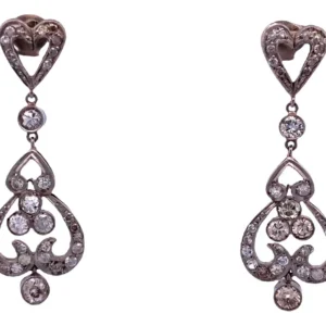 Bellos Aros Platino 950 Y 2.35 Ct De Brillantes