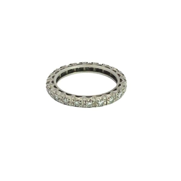 Anillo Sin Fín De Platino 950 Y Brillantes - Image 2