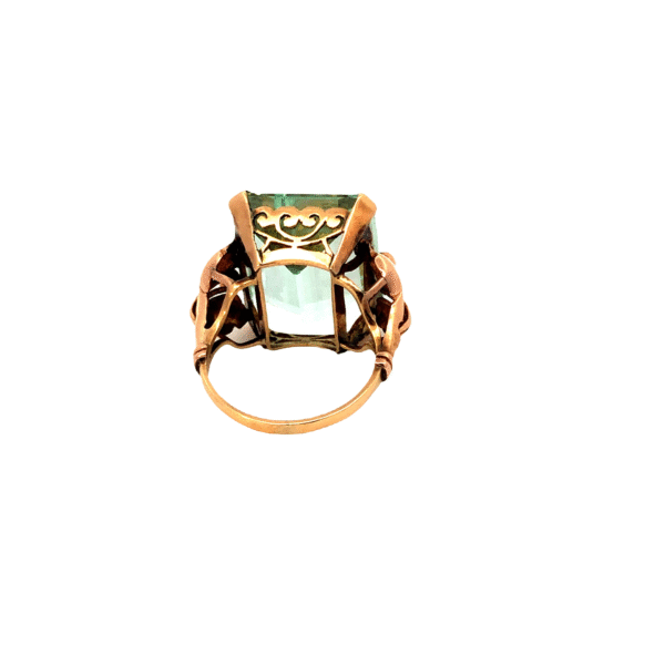 Anillo De Oro 18 Kt Y Aguamarina - Image 2