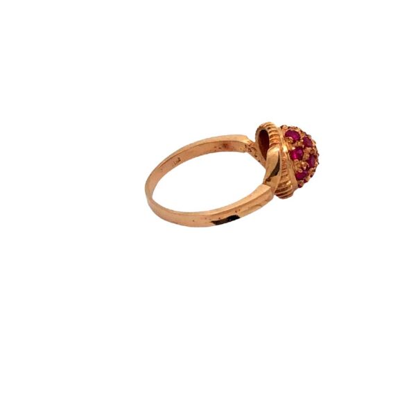 Anillo Oro 18 Kt Pave De Rubies - Image 3