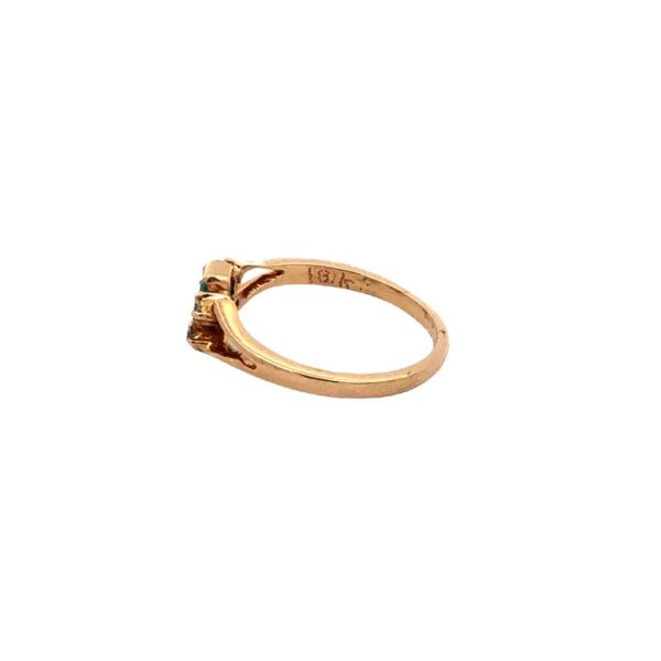 Anillo Oro 18 Kt Esmeralda Natural Y Brillantes - Image 3