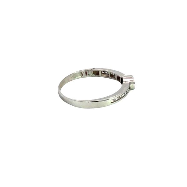 Anillo Oro 18 Kt Y Zafiros Blancos - Image 3