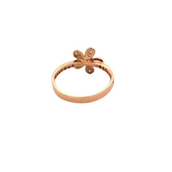Anillo De Oro 18 Kilates Y Zafiros Blancos - Image 2