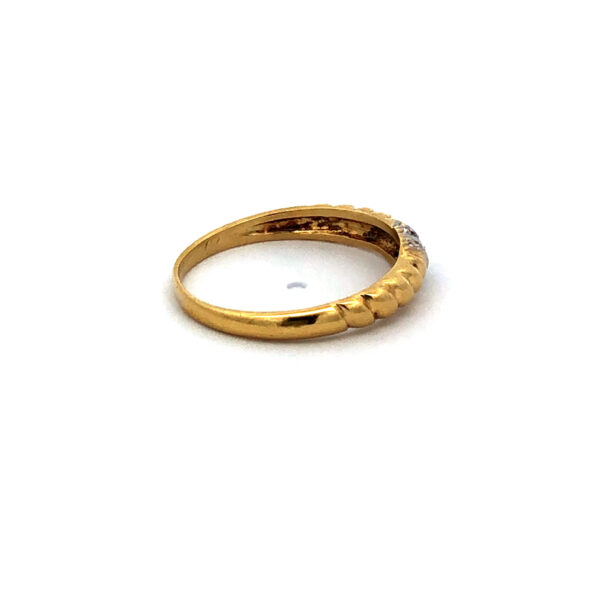 Anillo Moderno De Oro 18 Kt Brillantes - Image 4