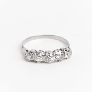 Anillo Cintillo Platino 950 Y 1.05 Ct Brillantes