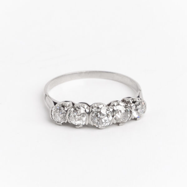 Anillo Cintillo Platino 950 Y 1.05 Ct Brillantes
