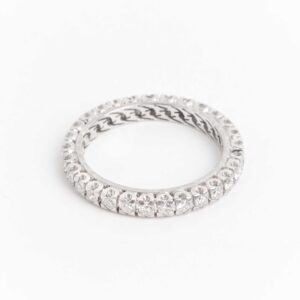 Anillo Sin Fin Platino 950 y Brillantes 1.16 ct