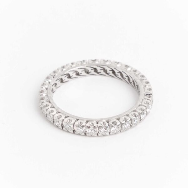 Anillo Sin Fin Platino 950 y Brillantes 1.16 ct