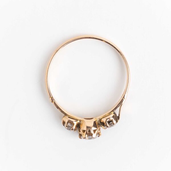 Anillo Solitario Oro 18 Kt Y Zafiros Alvear - Image 2