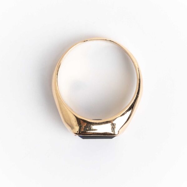 Anillo Unisex Oro 18 Kt Y Zafiro - Image 3