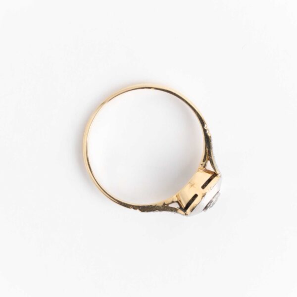 Anillo Art Deco Solitario Oro 18 Kt Brillante Alvear - Image 3