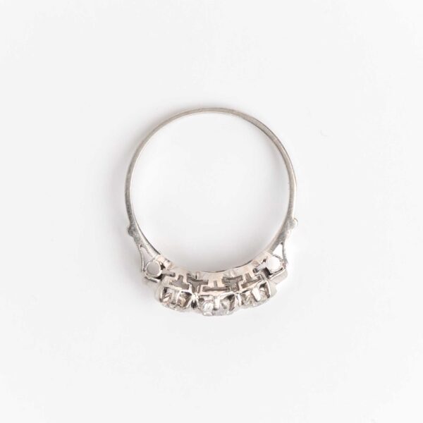 Anillo Tricillo Platino 950 Y 0.80 Ct Brillantes - Image 3