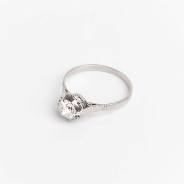 Anillo Solitario Compromiso Platino 950 Y Brillante - Image 2