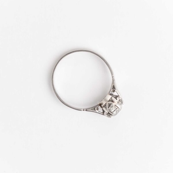 Anillo Solitario Compromiso Platino 950 Y Brillante - Image 3