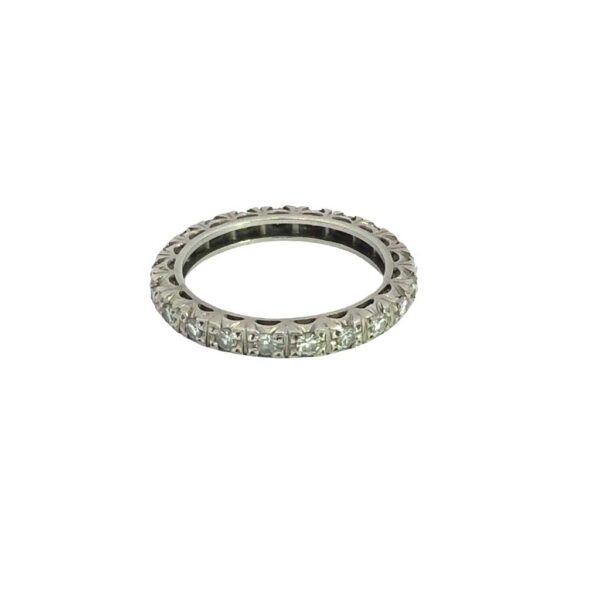 Anillo Sin Fín De Platino 950 Y Brillantes - Image 3