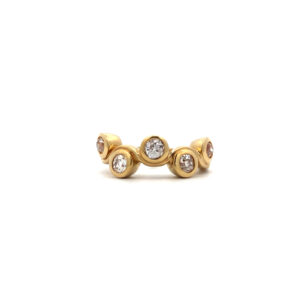 Anillo Oro 18 Kt Y Brillantes