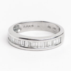 Anillo Medio Sin Fín Oro 18 Kt 1.8 Ct Brillantes Certificado