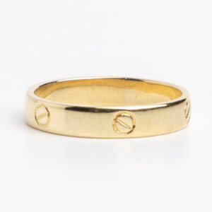 Espectacular Anillo Est. Cartier Oro 18 Kilates Modelo Love
