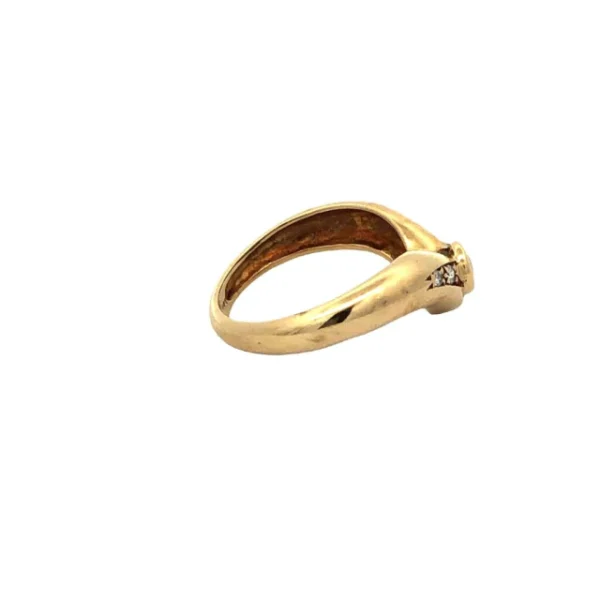 Anillo Solitario De Compromiso De Oro 18kt. Platino Y Zafiro - Image 4