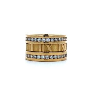 Anillo Tiffany & Co. Oro 18kt y Brillantes Certificado
