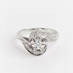 Anillo Oro 18 Kilates Y Brillantes