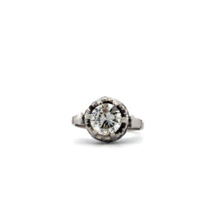 Anillo Solitario Compromiso Platino Brillante 1.5 Ct