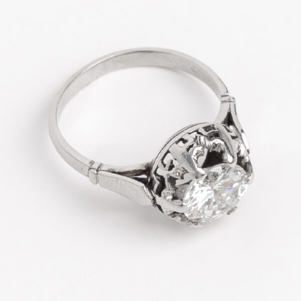 Anillo Solitario Compromiso Platino Brillante 1.5 Ct - Image 2