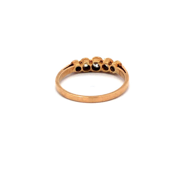 Anillo Cintillo De Oro 18 Kilates Y Brillantes - Image 3