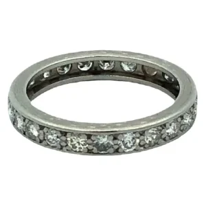 Anillo Sin Fin Platino 950 Y Brillantes 1,38 Ct