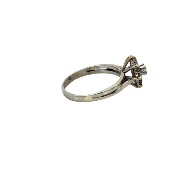 Anillo Roseta Oro 18 Kt Y Brillantes - Image 4