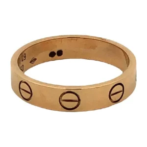 Anillo Original Cartier Love Oro 18 Kt Caja Y Papeles