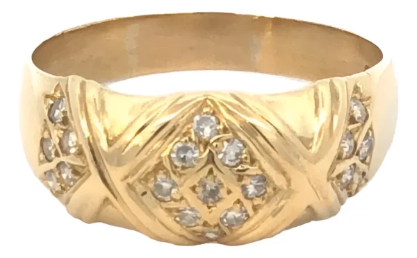 Anillo De Oro 18 Kt Y Brillantes - Image 4