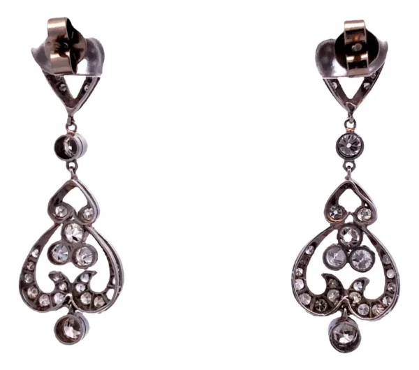 Bellos Aros Platino 950 Y 2.35 Ct De Brillantes - Image 4