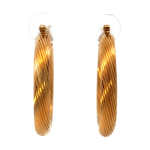 Aros Argolla Cincelados Oro 18 Kt
