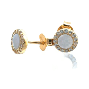 Aros Van Cleef Oro 18 Kt Y Nácar