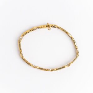Pulsera brazalete oro 18 kt brillantes y zafiros naturales.