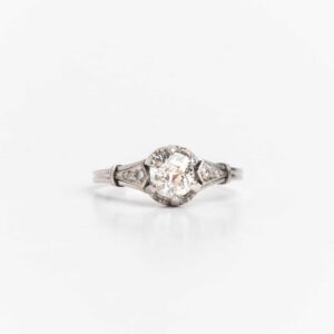 Anillo Solitario Platino 950 Brillante 0,70 Ct