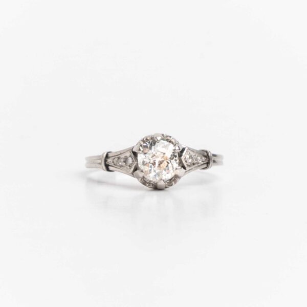 Anillo Solitario Platino 950 Brillante 0,70 Ct