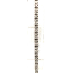 Pulsera Tenis Oro Blanco 18 Kt Y Brillantes