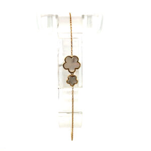 Pulsera Est. Van Cleef Oro 18 Kt Y Nácar